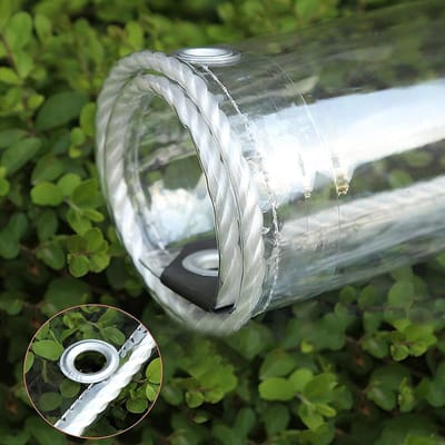Dekzeil PVC - Afdekzeil Waterdicht - Spullen Beschermen - Transparant Materiaal - 25 m x 5 m - Transparant