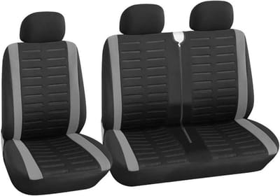 Stoelhoes Auto - Stoelbekleding Set - Interieur Beschermen - Ademend Schuim - Universele Pasvorm - Grijs