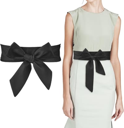 Elegante Satin Tailleband voor Dames met Strik, Ideaal als Bruidsaccessoire of voor Bruidsmeisjes