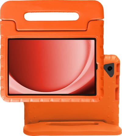 Hoes - Geschikt voor Samsung Galaxy Tab A9 Plus - Kinderhoes Shockproof Bumper - Kidsproof Case - Tablet Hoesje - Kinder Hoes Cover - Oranje