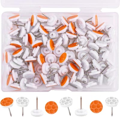 Reflecterende Punaises - Set van 100 Stuks - Markeerpennen voor Paden - Lichtgevende Punaises voor Jagen, Wandelen, Kamperen