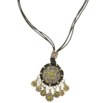 Behave - Dames Ketting Met Ronde Hanger - Boho Stijl - Feest & Casual