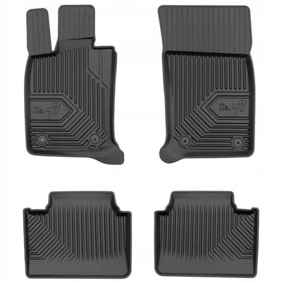 FROGUM 77 Automatten - Geschikt voor PORSCHE PANAMERA II (vanaf 2016) - TPE Rubber - Zwart