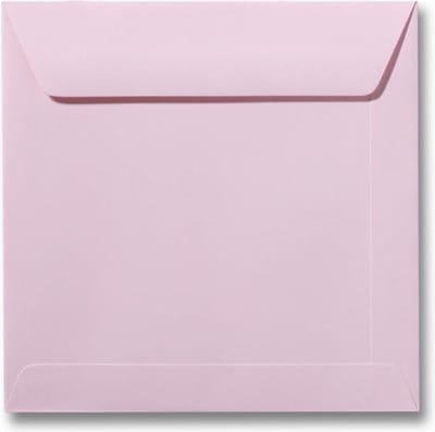 Envelop 17 x 17 Lichtroze, 60 stuks