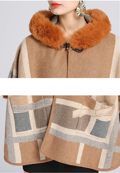 Dames Cape Poncho - Sjaal Deken - Warmte en Stijl - Losse Pasvorm - One Size Fits All - Zwart