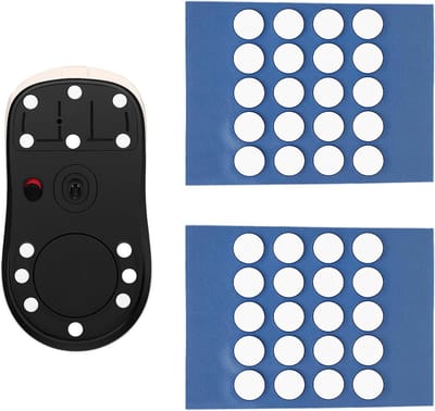 40 Stuks Muismatten, PTFE Muizendots voor Soepele Beweging, Universele Muizenviltjes voor Gaming en Kantoorgebruik