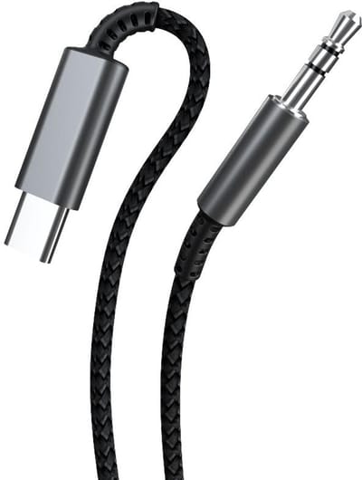 DrPhone LinkAudio2 – Premium USB-C naar AUX Kabel 3.5mm Jack | Hi-Fi Stereo Audio voor Onderweg & Thuis