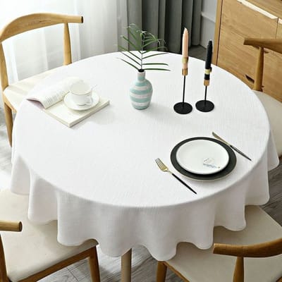Effen Rond Tafelkleed Effen Kleur Tafelkleed Voor Tafelkleed Eten Thee Huis Obrus Tafelkleed Mantel De Mesa Round 200cm