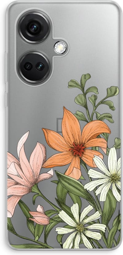 Case Company® - Hoesje geschikt voor OnePlus Nord CE 3 hoesje - Floral bouquet - Soft Cover Telefoonhoesje - Bescherming aan alle Kanten en Schermrand