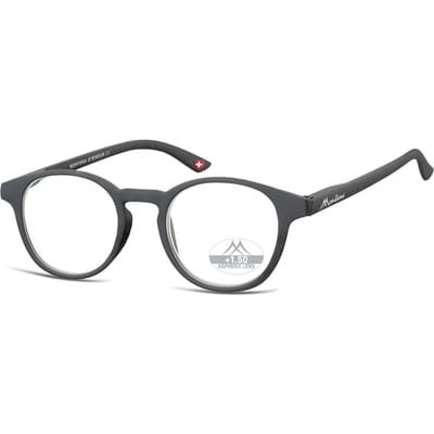 Montana Eyewear MR52 ronde leesbril +1.00 zwart