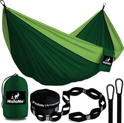Dubbelzijdige Ultralichte Hangmat van Parachute Nylon voor Twee Personen