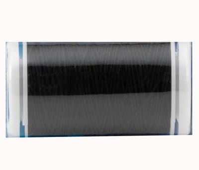 Famanu – Elastisch naaigaren 0,5 mm, 20 m, geschikt voor stretchnaden en flexibel naaiwerk, zwart