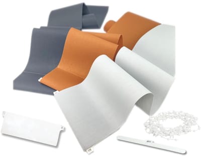 time4blinds - Verticale Jaloezie Vervangingslamellen - Set inclusief 1 lamel, gewicht, hanger en bodemketting - breedte 127mm - lengte 500mm - Abrikoos