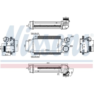 Intercooler NISSENS 96228