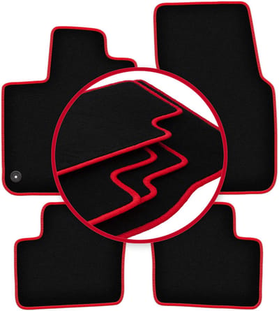 CARLUX-RED automatten voor: Smart ForFour II hatchback (2014-)