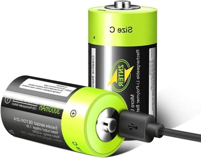 C batterij 2 stuks - oplaadbaar micro USB C - 1.5V, 3000mAh - veilig en langdurig gebruik - ShopVlot