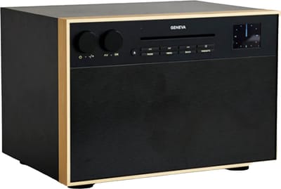 Geneva: DeCon M DAB + / FM-radio en CD-speler - Zwart/messing