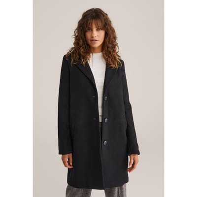We Fashion Coat Black Size: 38 | Single Breasted Coats Outlet | Dames | Zwart