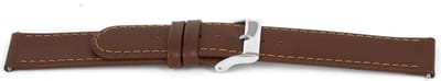 Horlogeband Universeel D306 Leder Bruin 14mm