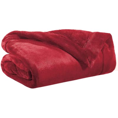 Dekentrui Vivaraise Tender in polyester, kleur robijn - 150 x 200 cm