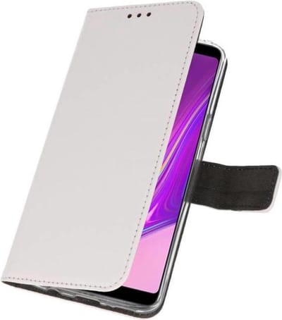 Booktype Telefoonhoesjes - Bookcase Hoesje - Wallet Case - Geschikt voor Samsung Galaxy A9 2018 - Wit