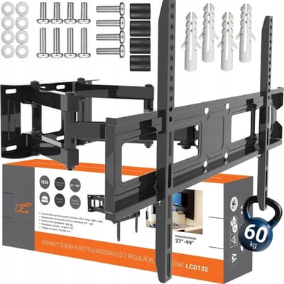 Universele TV Muurbeugel 37-99 inch, Draaibaar & Kantelbaar, 50kg