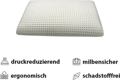 Ergonomisch Neksteunkussen van Visco-elastisch Schuim met Katoenen Hoes