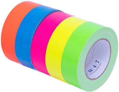 TD47 Gaffa Tape Fluor Deal 38mm x 25m (5 rollen)