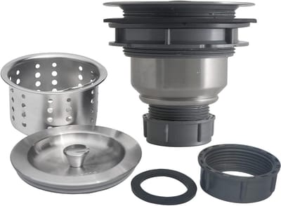 Keuken Afvoer Zeef - Spoelbak Zeef - Voorkom Verstoppingen - 304 Roestvrij Staal - 19 cm - Geborsteld Staal