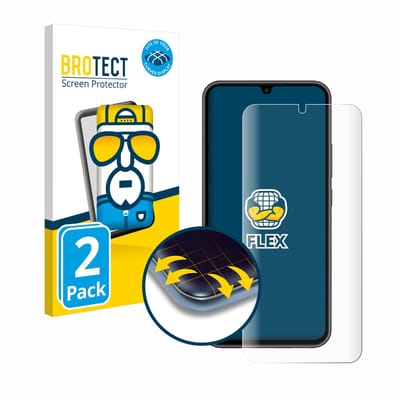 BROTECT - Screenprotector voor Samsung Galaxy A34 5G - Folie Beschermfolie transparant volledig dekking - 2 Stuks
