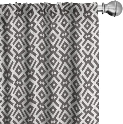 ABAKUHAUS – Geometrische Gordijnen – 2x75x225 cm – Microvezel