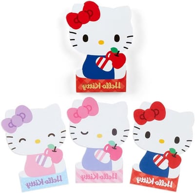 Hello Kitty Notitieblok - Schrijfblok Kitty - Berichten Schrijven - Met 3 Verschillende Designs