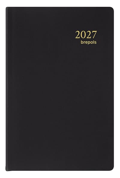 Brepols agenda 2027 - DELTA [0.834] - SETA - Zakagenda - 1 week op 2 pagina's - Weekoverzicht - Zwart - 8.1 x 12 cm/Klein formaat!!