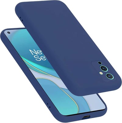 Cadorabo Hoesje geschikt voor OnePlus 9 in LIQUID BLAUW - Beschermhoes gemaakt van flexibel TPU silicone Case Cover