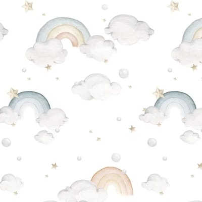 Baby behang Dekornik Rainbow