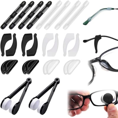 13 Paar Siliconen Neuspads & Brilkoord Set - Antislip Bril Opzetstukken & Oorhaken