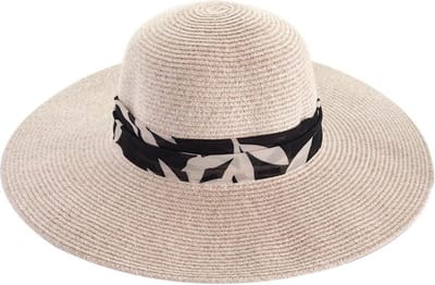 Monroe Capeline – Zonnehoed Dames Brede Rand UV Werend - Maat: M-L: 58 cm - Tarwe