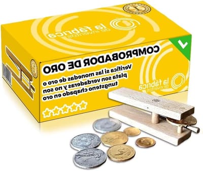 Gouden Munt Tester - Munt tester goud - Munten controleren - Beschadigt munten niet - 1/4 tot 1 oz - Hout