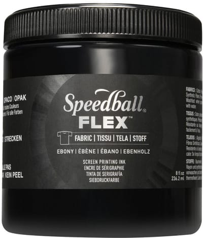 Flex fabric ink ebony screen printing -Speedball