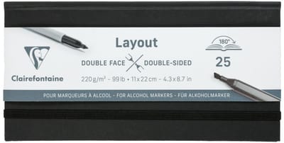 Layout book voor alcoholmarkers 11 x 22 cm 220 gr