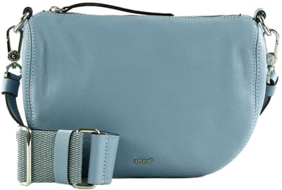 abro Leren Schoudertas Leather Dalia Crossbodybag Mina Light Blue / Fairy Lichtblauw