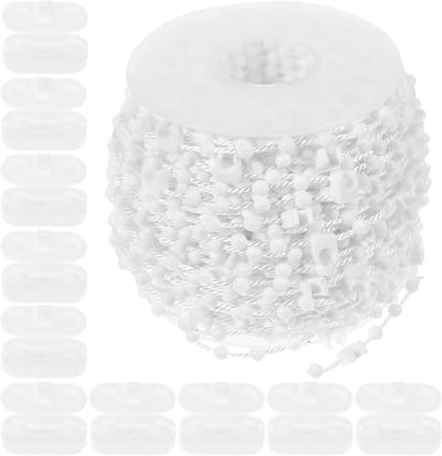 Jaloezie Ketting Connectors - Kettingverbinder Lamellen - Jaloezie Reparatie - Eenvoudig te Installeren - 1.70 x 1.40 cm - Wit