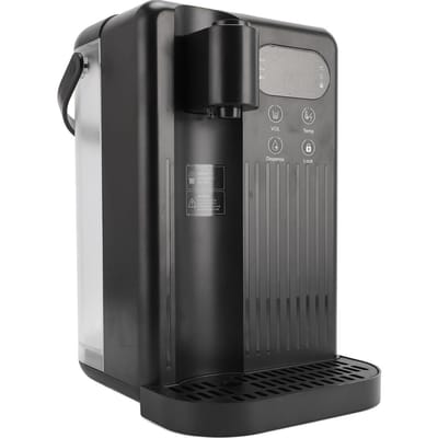 Distributeur d'eau chaude instantanée avec sécurité enfant, température réglable sur 12 niveaux, chauffage rapide, eau antidérapante US Plug noir