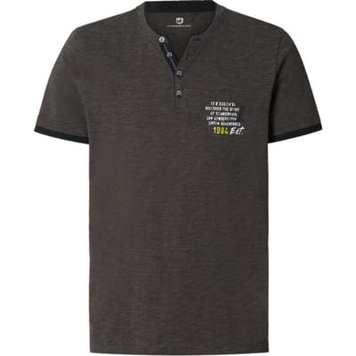 Jan Vanderstorm herren T-Shirt - 80/82 - zwart - Plus Size
