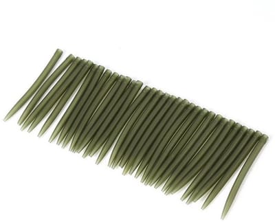 Inovra- Sleeves 30pcs - Antislip - Duurzaam TRP rubber - Vissen accessoires - Eenvoudig te gebruiken - Donkergroen - Visaccessoires