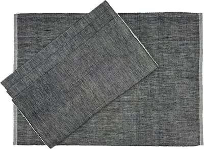 Fina placemat black - set van 4