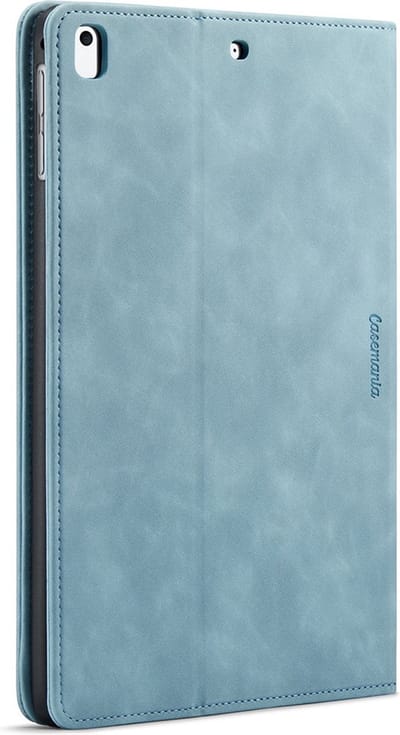 CaseMania Bookcase hoesje geschikt voor Apple iPad Air 2 - Effen Aqua - Kunstleer