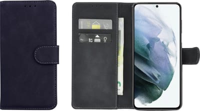 Samsung Galaxy S21 Hoesje - Book Case Wallet Zwart Cover