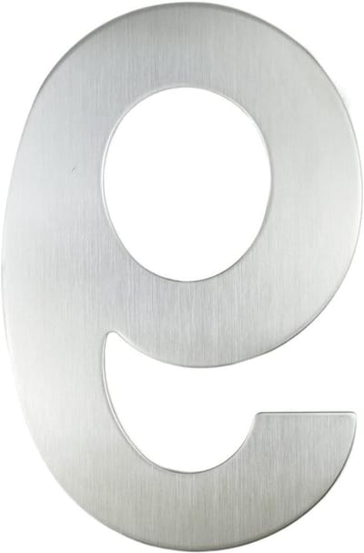 Huisnummer Metaal - Adresbord Cijfer - Voordeur Decoratie - Zelfklevende Bevestiging - 30cm - Zilver