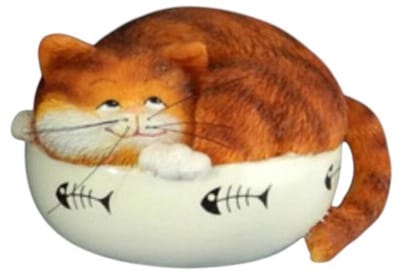 Dikke Kat - 9 Lives - Kattenbeelden collectie - katten Beeldje - Parastone - 4 cm